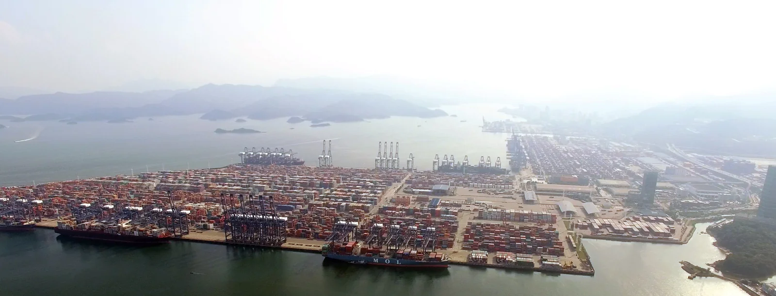 Yantian International Container Terminal in Shenzhen, China