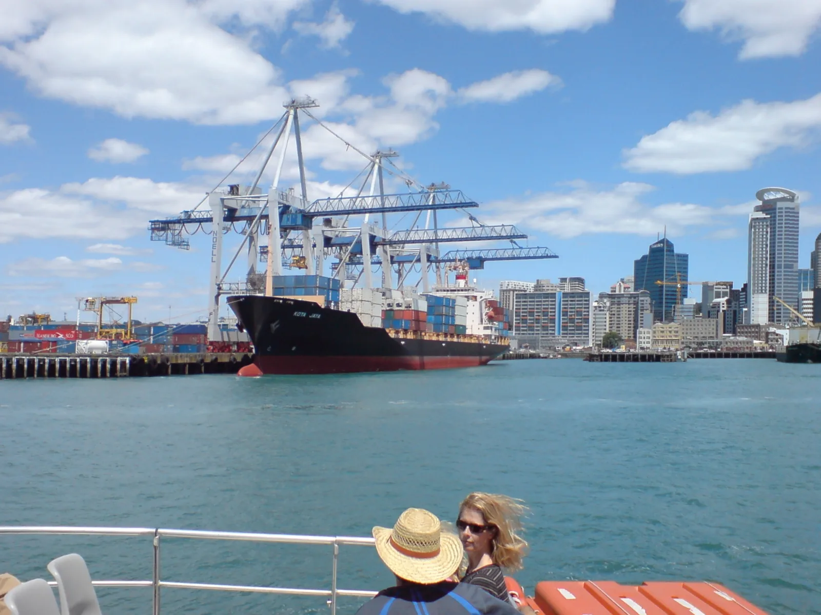 Container ship Kota Jaya at the Port of Auckland, New Zealand, in 2008